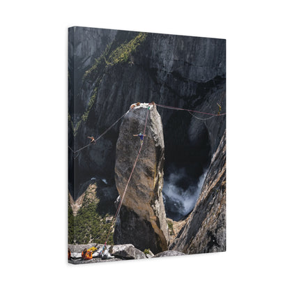 Stretched Canvas Print Featuring Majestic Rock Climb, Wall Art, Adventure Decor, Outdoor Enthusiast Gift, Home & Office Decor, Nature [...]