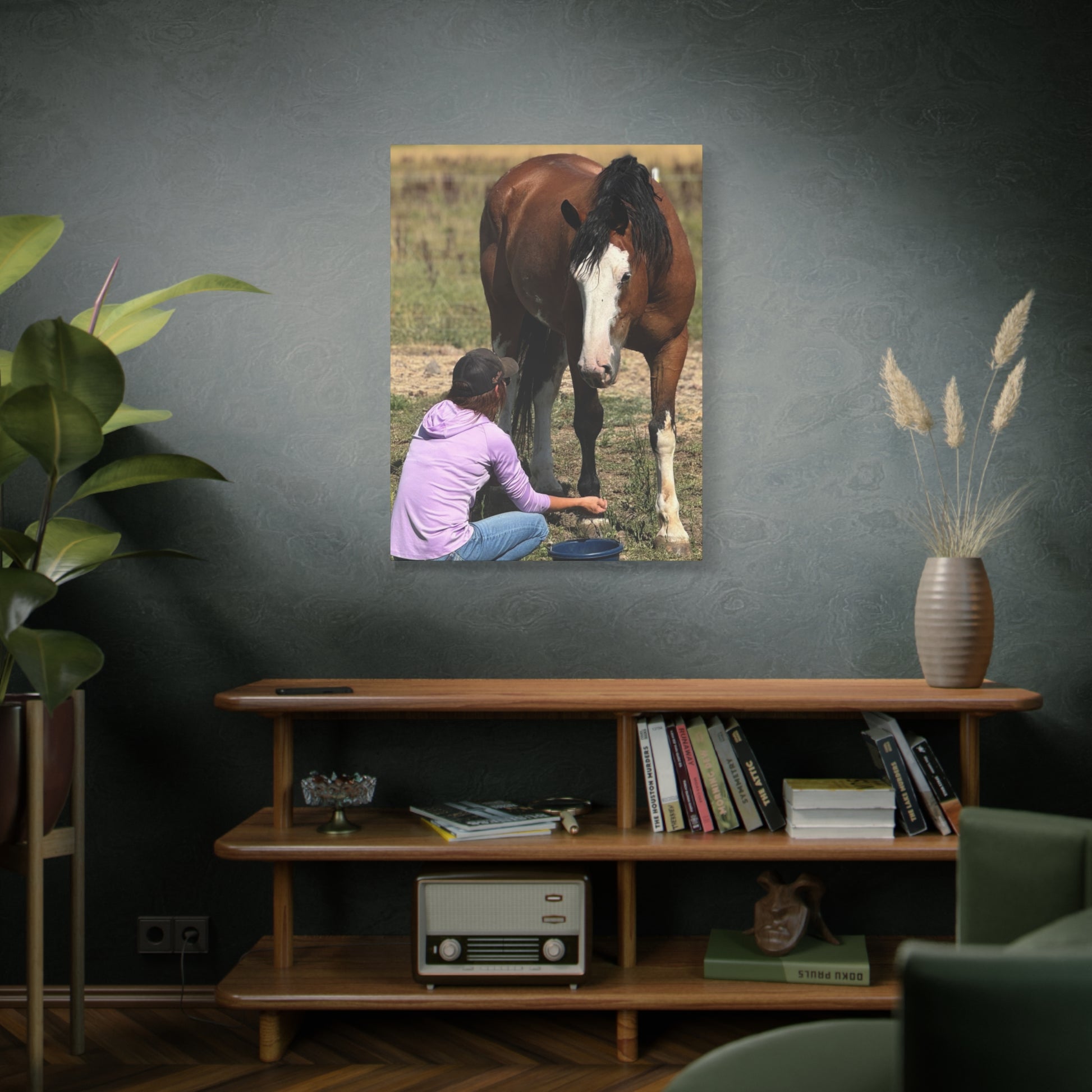 Equestrian Canvas Print, Horse Art, Farm Decor, Animal Lover Gift, Wall Art, Gift for Horse Owners - Full Scope Survival 