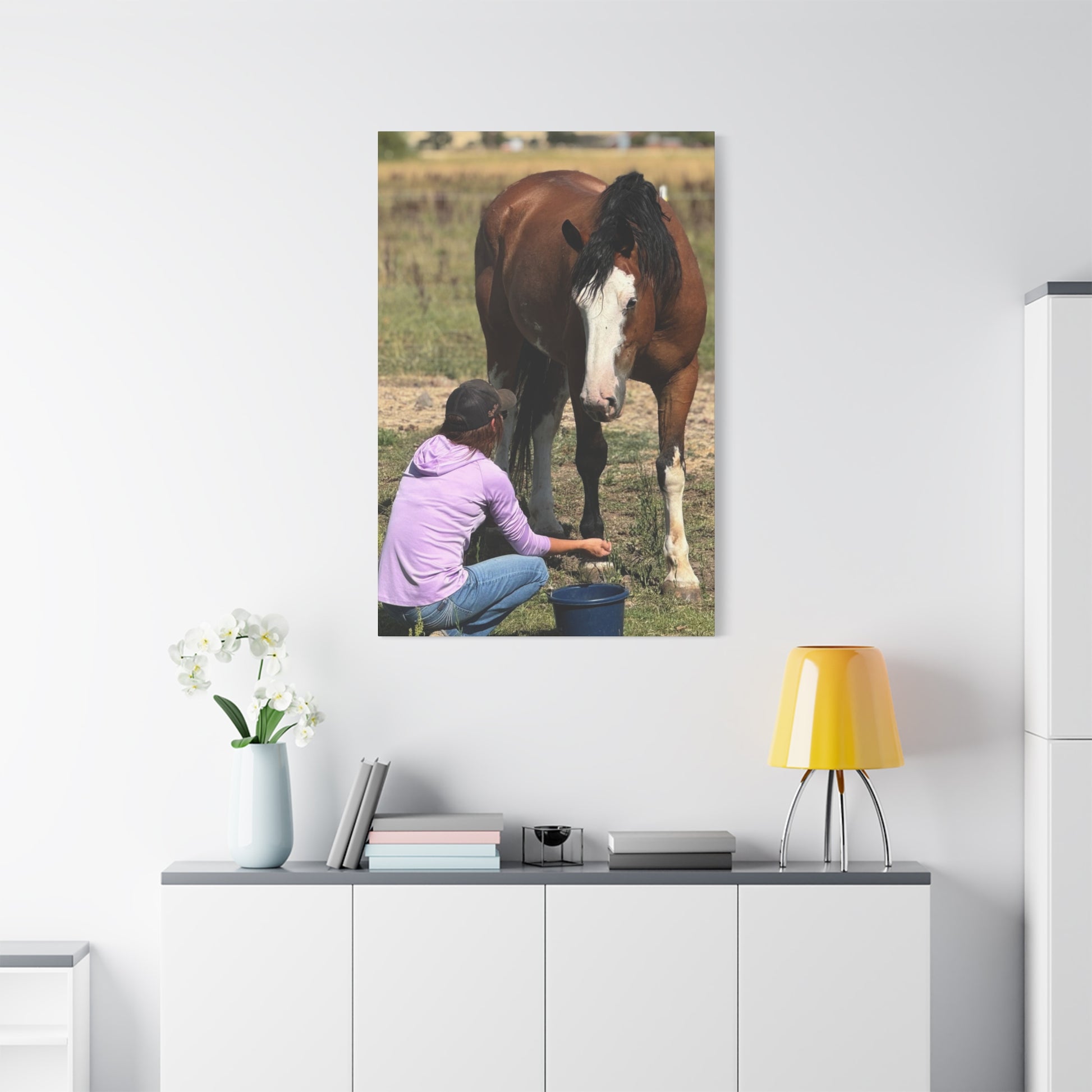 Equestrian Canvas Print, Horse Art, Farm Decor, Animal Lover Gift, Wall Art, Gift for Horse Owners - Full Scope Survival 