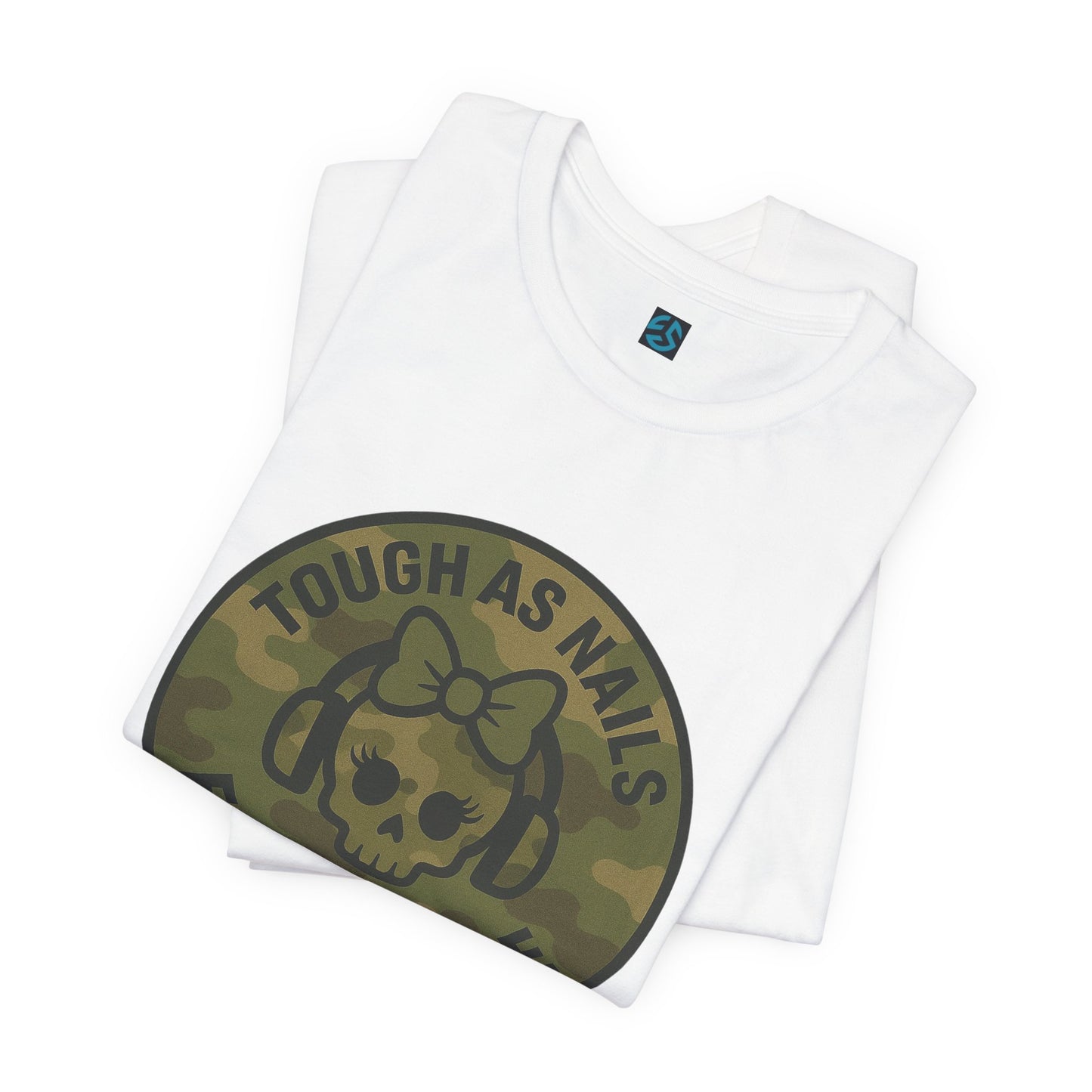 Women's Tough as Nails Tee, Motivational Shirt, Gift for Friends, Casual Wear, Funny Military Tee,