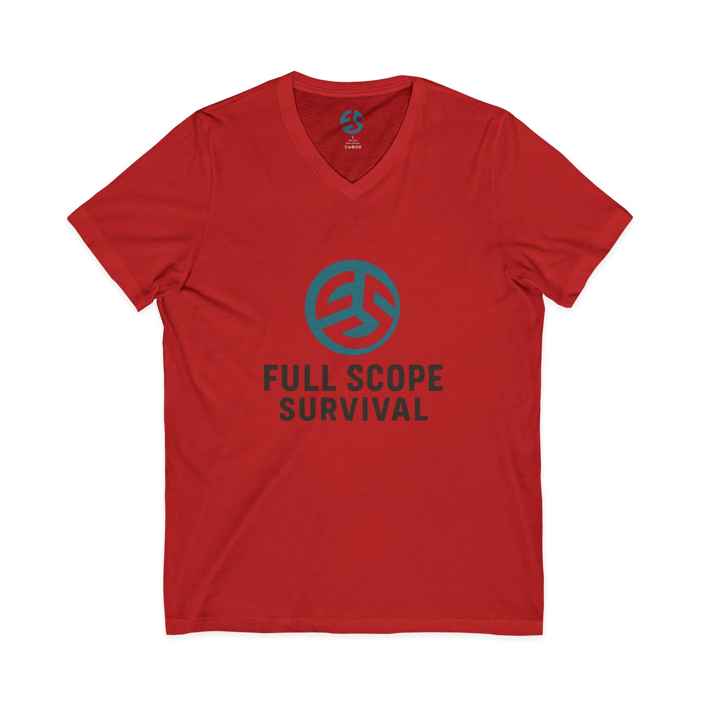 Survival-Themed V-Neck Tee | Adventure Shirt, Gift for Outdoor Lovers, Casual Wear, Survival Enthusiasts, Perfect for Gifts