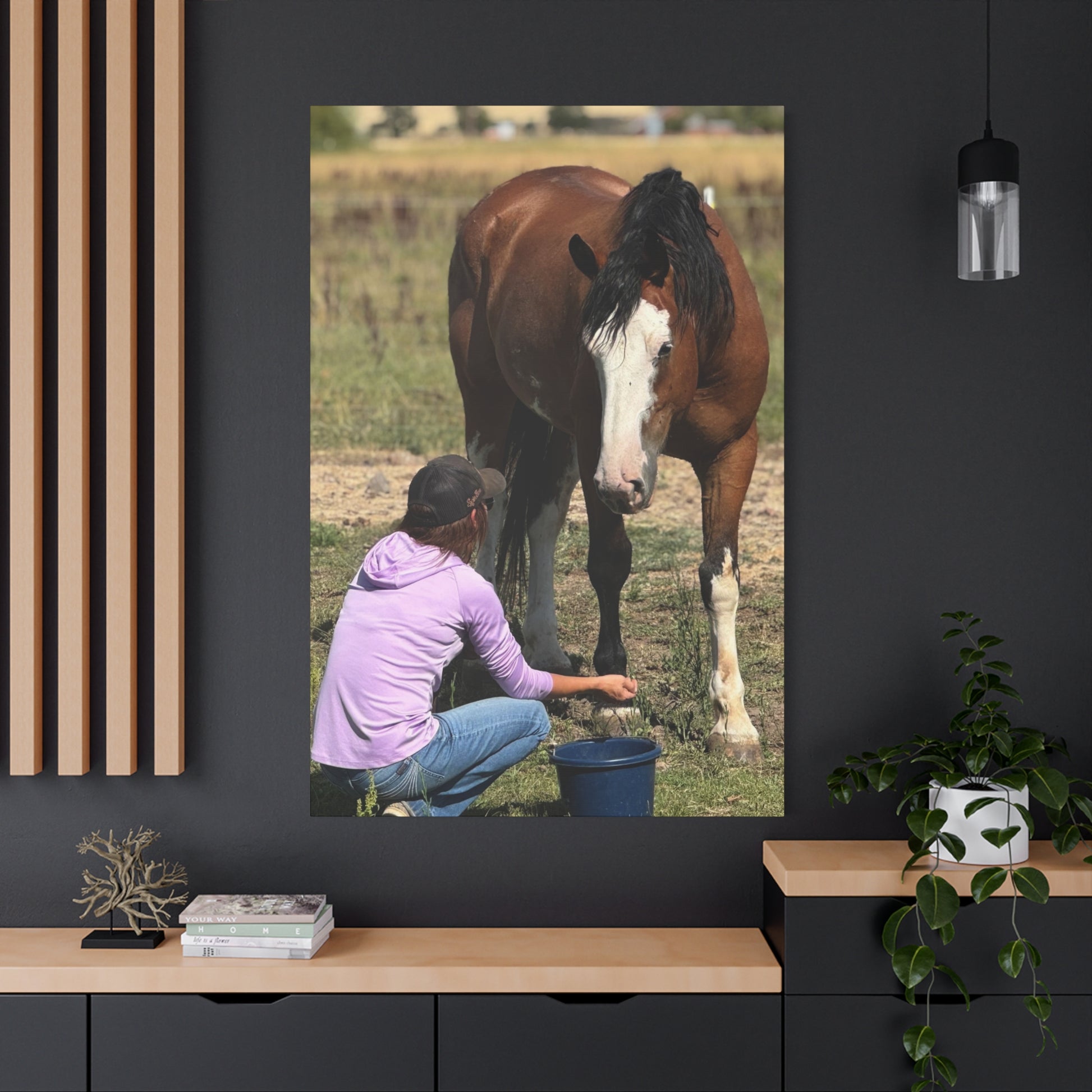 Equestrian Canvas Print, Horse Art, Farm Decor, Animal Lover Gift, Wall Art, Gift for Horse Owners - Full Scope Survival 