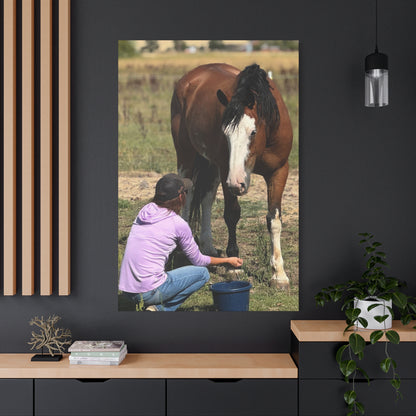 Equestrian Canvas Print, Horse Art, Farm Decor, Animal Lover Gift, Wall Art, Gift for Horse Owners - Full Scope Survival 