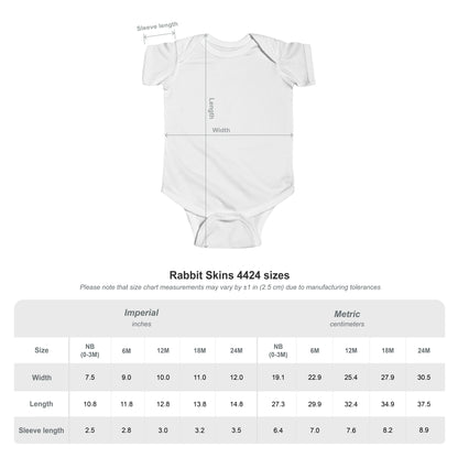 Baby Bodysuit Organic Cotton Soft Ribbed Knit Binding Snaps at Closure - Full Scope Survival 