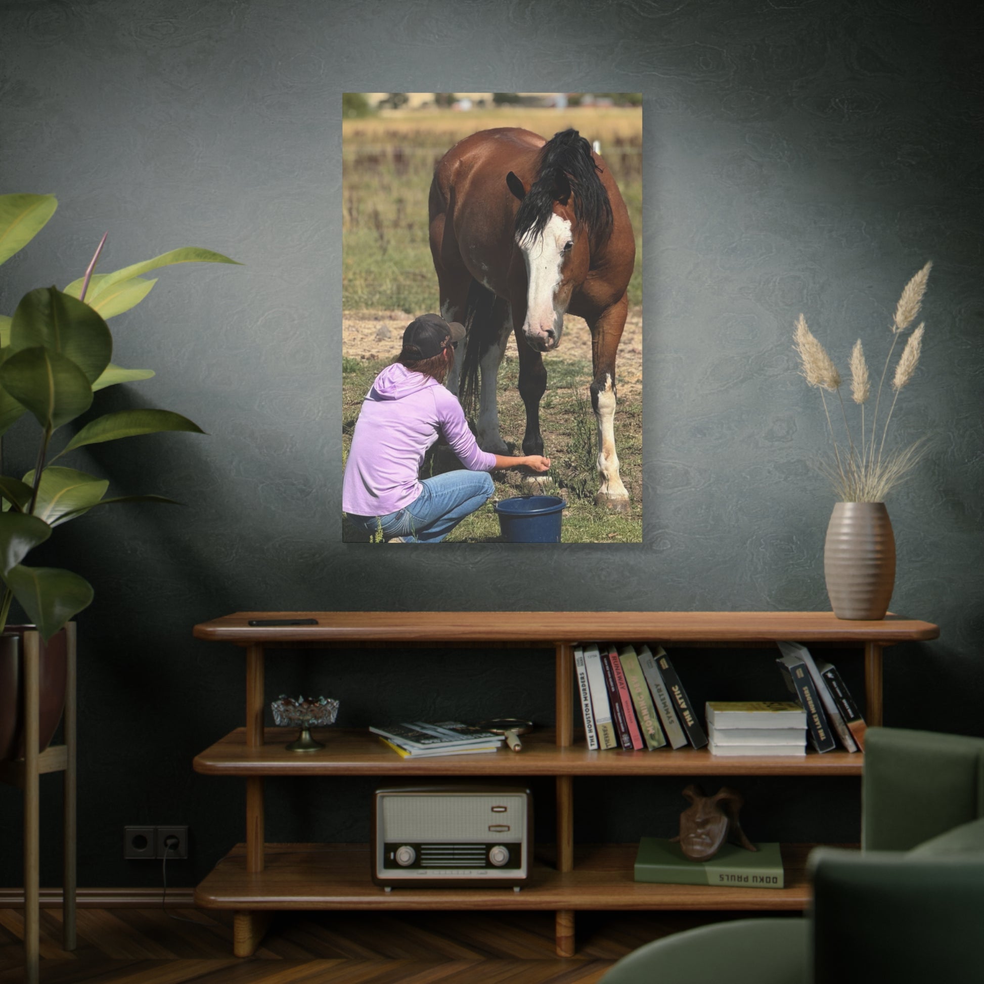 Equestrian Canvas Print, Horse Art, Farm Decor, Animal Lover Gift, Wall Art, Gift for Horse Owners - Full Scope Survival 