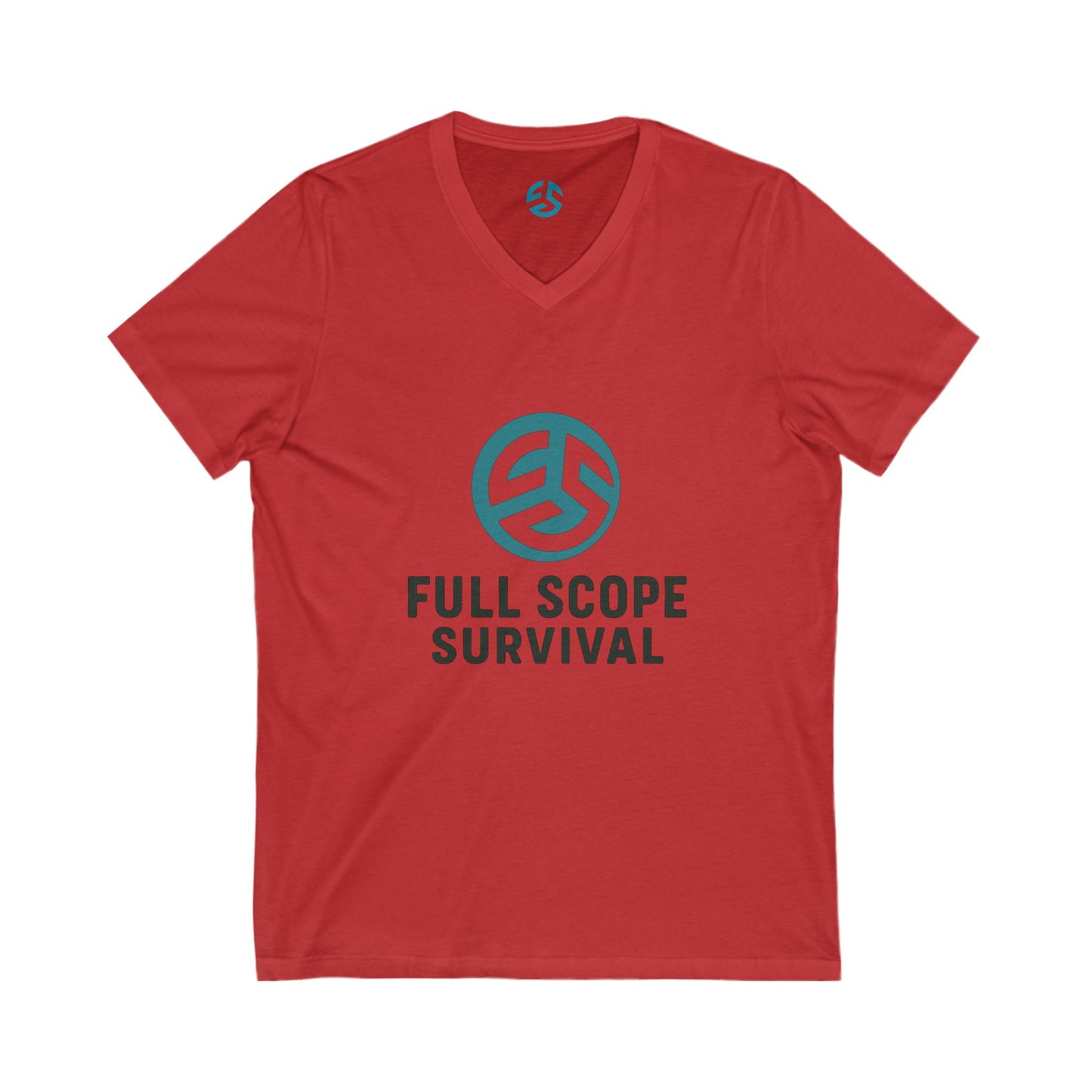Survival-Themed V-Neck Tee | Adventure Shirt, Gift for Outdoor Lovers, Casual Wear, Survival Enthusiasts, Perfect for Gifts - Full Scope Survival 