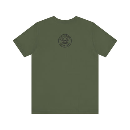Soft Cotton Short Sleeve Tee with Ribbed Knit Collar - Full Scope Survival 
