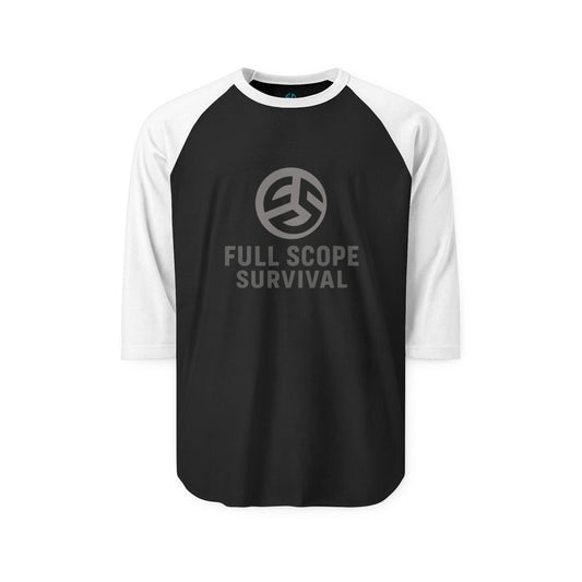 Raglan Sleeve Shirt - Comfortable 100% Ring-Spun Cotton Blend - Full Scope Survival 