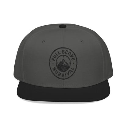 Adventure-Ready Snapback Cap, Camping Hat, Embroidered Outdoor Baseball Cap, Unisex Snapback for Hiking, Gift for Adventurers - Full Scope Survival 