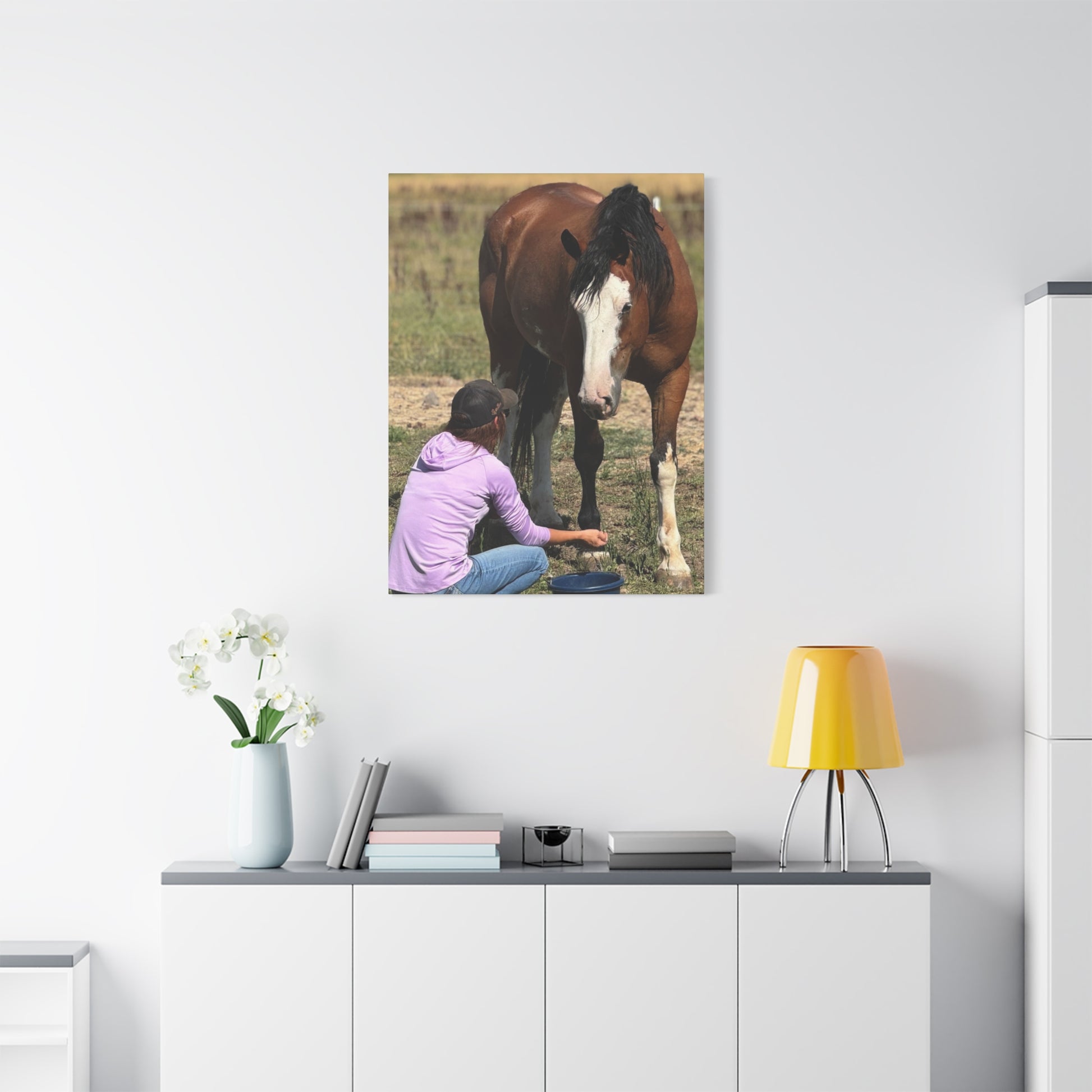Equestrian Canvas Print, Horse Art, Farm Decor, Animal Lover Gift, Wall Art, Gift for Horse Owners - Full Scope Survival 