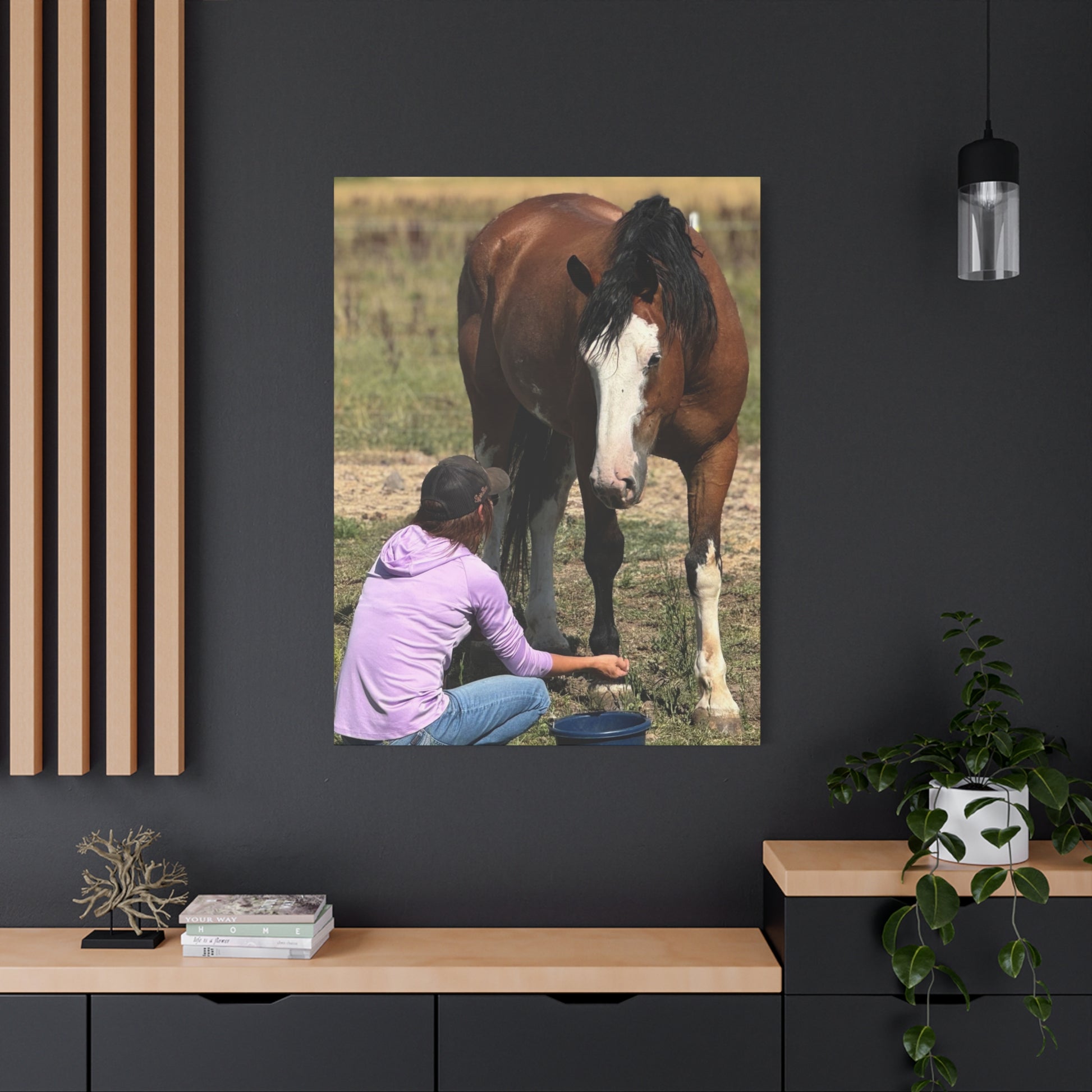 Equestrian Canvas Print, Horse Art, Farm Decor, Animal Lover Gift, Wall Art, Gift for Horse Owners - Full Scope Survival 