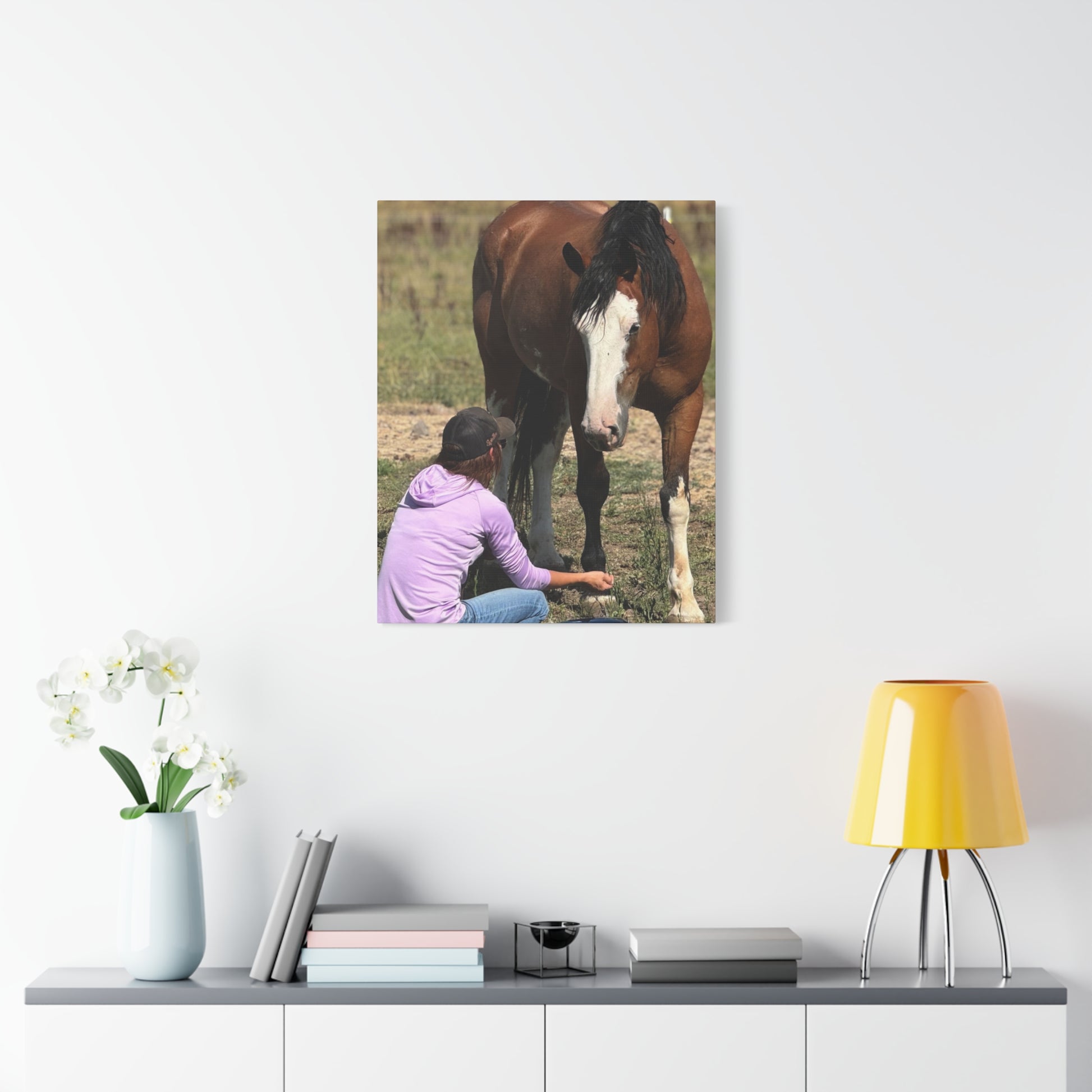 Equestrian Canvas Print, Horse Art, Farm Decor, Animal Lover Gift, Wall Art, Gift for Horse Owners - Full Scope Survival 