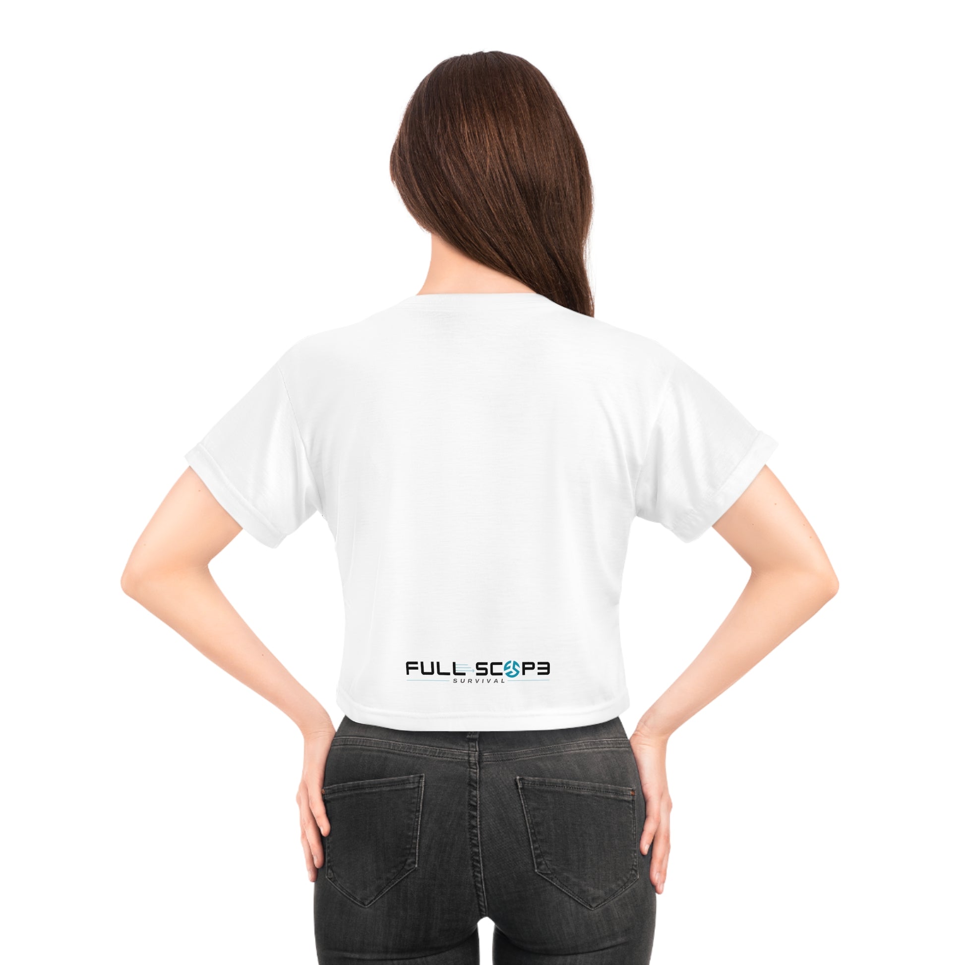Tough as Nails Crop Tee, Edgy Fashion, Summer Style, Gift for Her, Casual Wear, Trendy Outfit - Full Scope Survival 