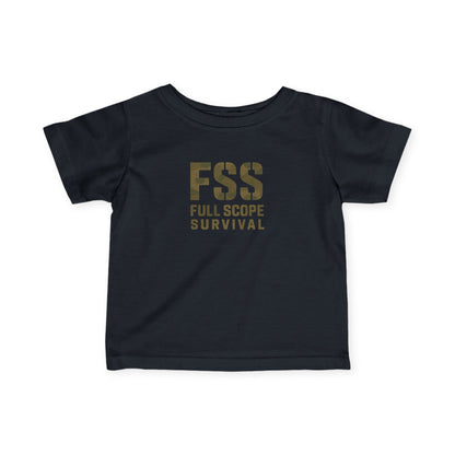 Survival-Themed Infant Tee, Baby Gift, Toddler Shirt, Cute Baby Clothes, Adventure Wear, Full Scope Survival Tee
