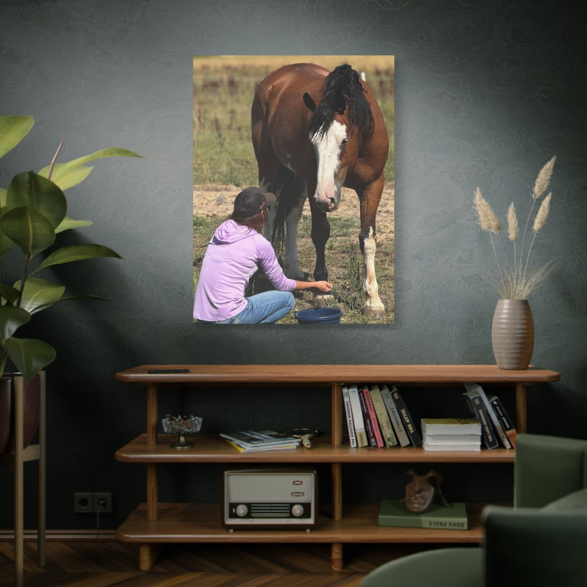 Equestrian Canvas Print, Horse Art, Farm Decor, Animal Lover Gift, Wall Art, Gift for Horse Owners - Full Scope Survival 