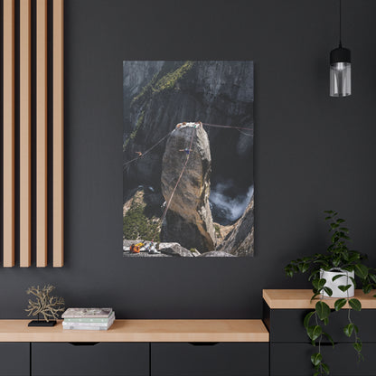 Stretched Canvas Print Featuring Majestic Rock Climb, Wall Art, Adventure Decor, Outdoor Enthusiast Gift, Home & Office Decor, Nature [...]
