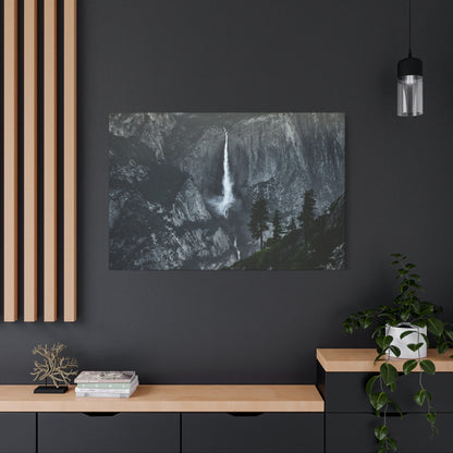 Canvas Print - Majestic Waterfall  Mountain View