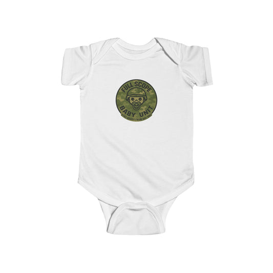 Full Scope Baby Unit Bodysuit - Cute Infant Outfit for Newborns, Funny Baby Gift, Baby Shower Gift, Playful Baby Clothes, Infant Apparel - Full Scope Survival 
