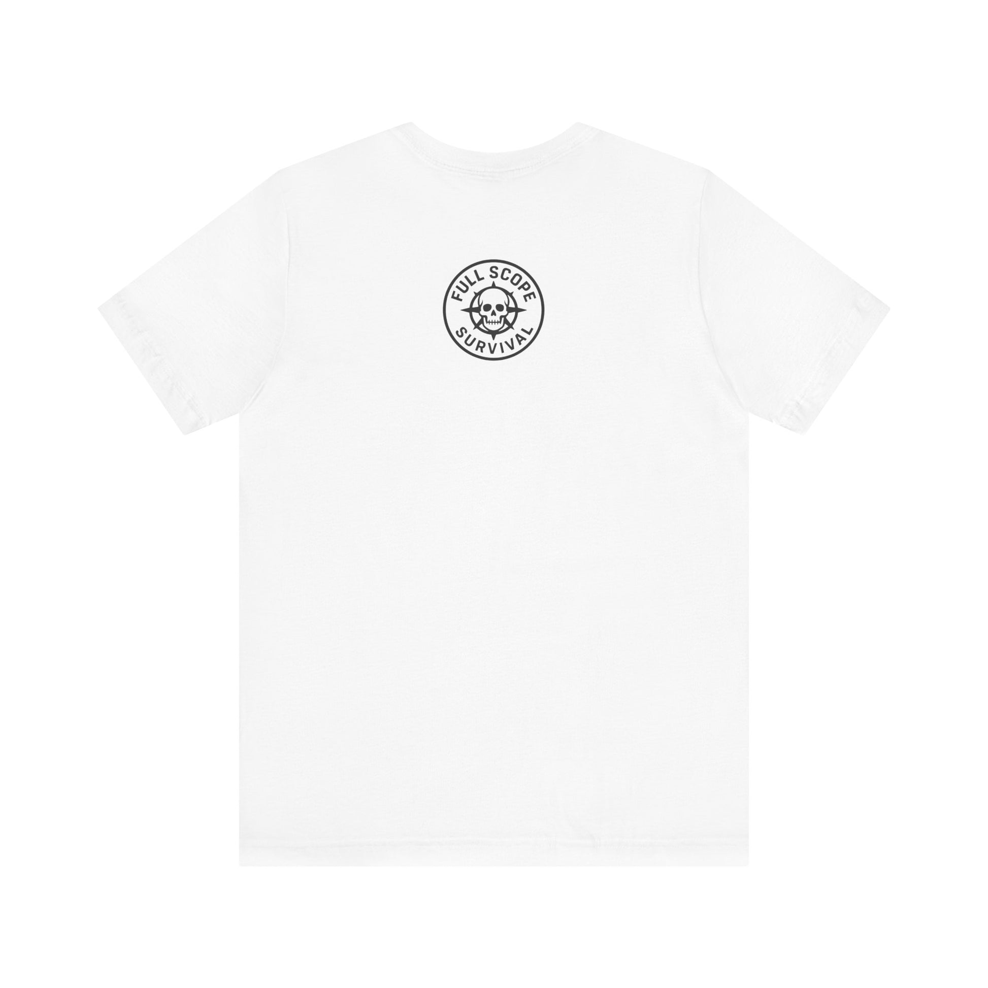 Soft Cotton Short Sleeve Tee with Ribbed Knit Collar - Full Scope Survival 