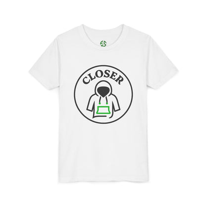 Youth Short Sleeve Tee - "Closer" Graphic, Cute Kids Shirt, Perfect for Playdates, Birthdays, Summer Vibes, Unique Gift - Full Scope Survival 