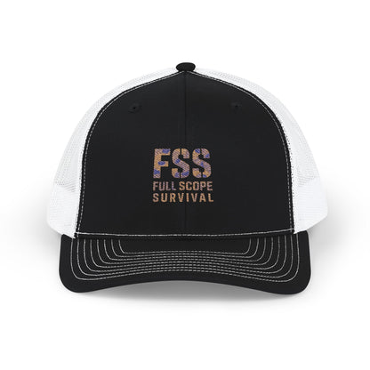Stylish Embroidered Trucker Cap for Adventurers, Full Scope Survival Hat, Perfect Gift for Outdoorsy Types, Fishing, Camping