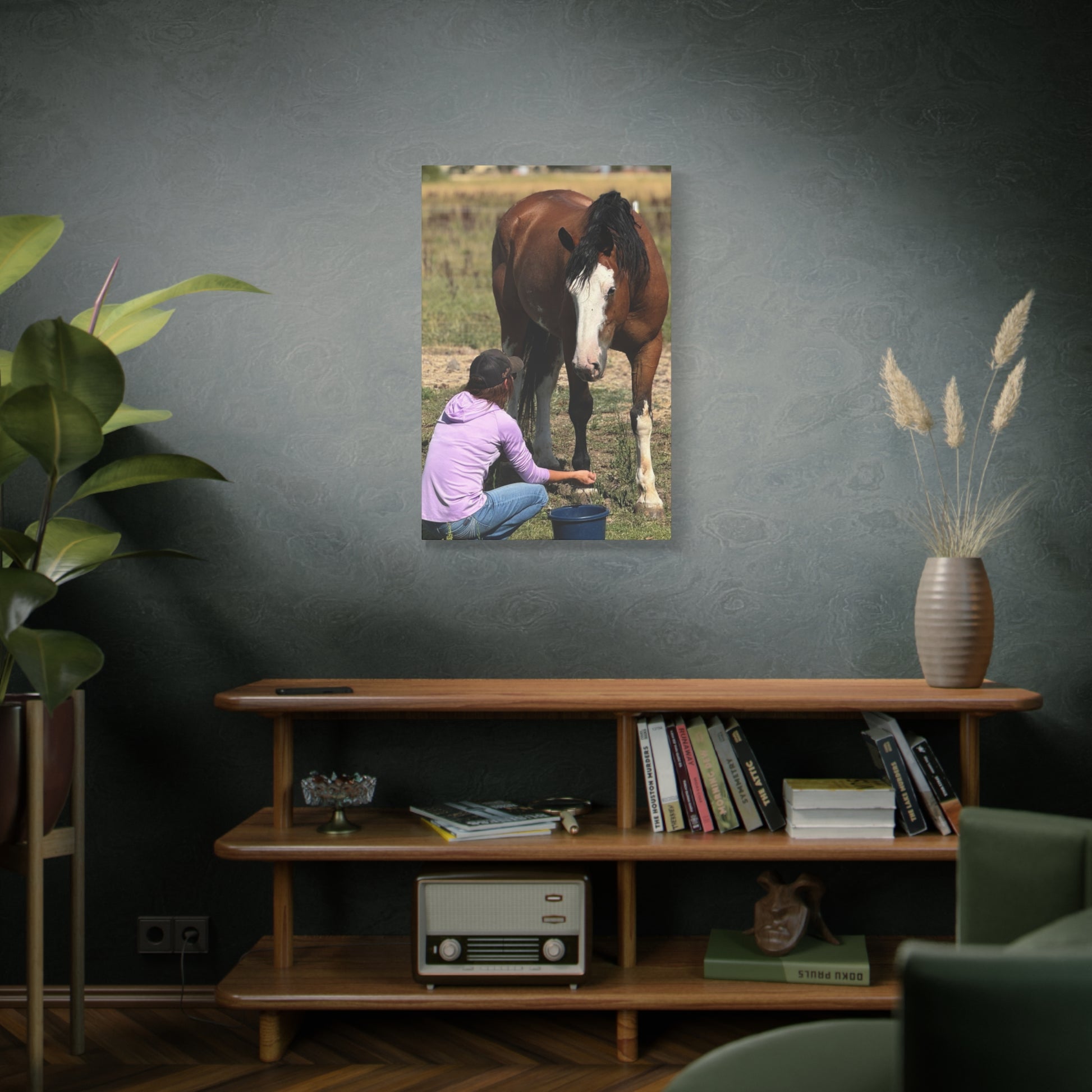 Equestrian Canvas Print, Horse Art, Farm Decor, Animal Lover Gift, Wall Art, Gift for Horse Owners - Full Scope Survival 