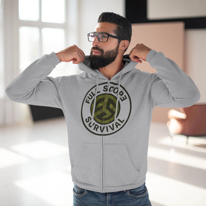 Adult - Unisex - Hooded - Zip - Sweatshirt