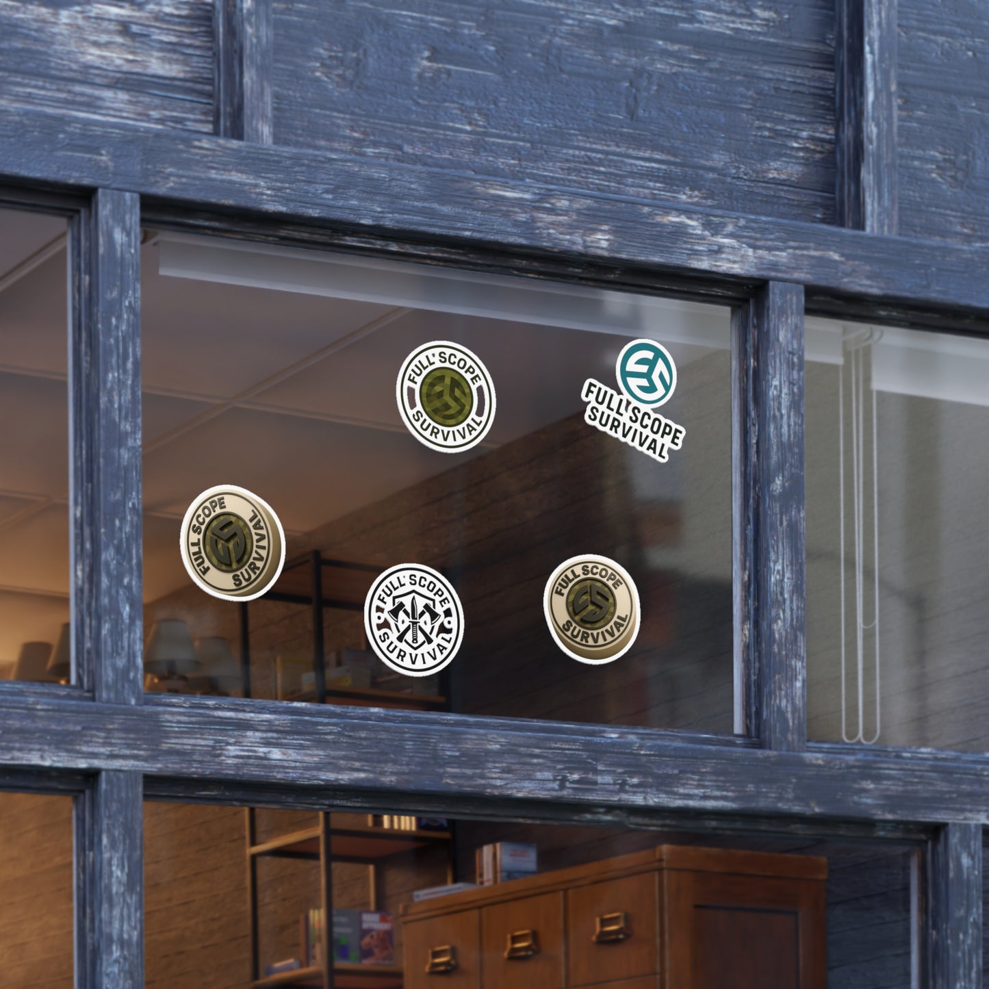 Survival-Themed Sticker Sheet Bundle | 5pcs of Motivational Decals for Adventurers, Laptop, Journal, Car, Gift Idea