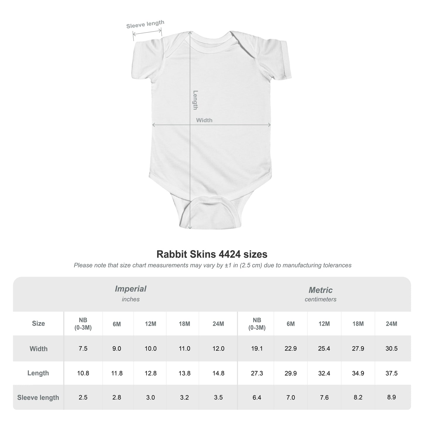 Baby Bodysuit Organic Cotton Soft Ribbed Knit Binding Snaps at Closure
