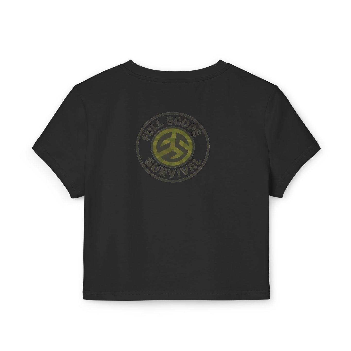 Women's Tough as Nails Women's Crop-Top Tee, Cute Camouflage Skull Shirt, Survival Apparel, Edgy Graphic Tee, Gift for Her, Casual Summer Top