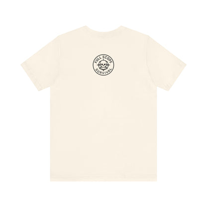 Soft Cotton Short Sleeve Tee with Ribbed Knit Collar