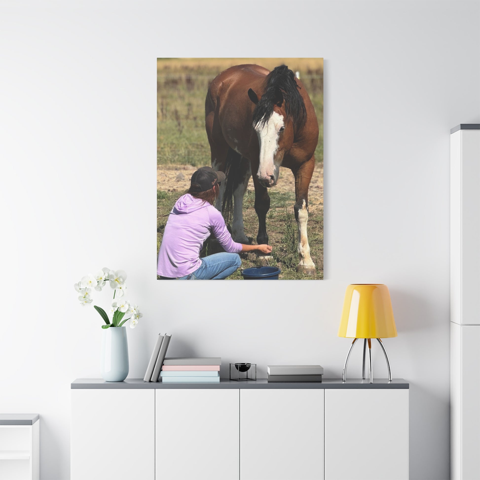 Equestrian Canvas Print, Horse Art, Farm Decor, Animal Lover Gift, Wall Art, Gift for Horse Owners - Full Scope Survival 