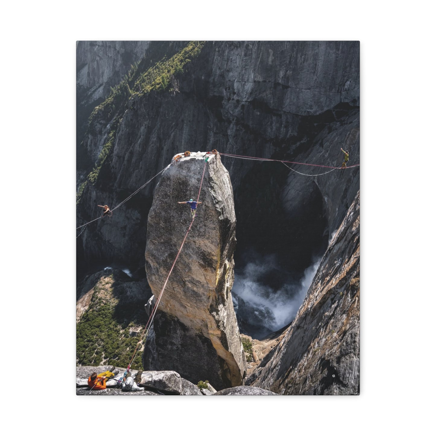 Stretched Canvas Print Featuring Majestic Rock Climb, Wall Art, Adventure Decor, Outdoor Enthusiast Gift, Home & Office Decor, Nature [...]
