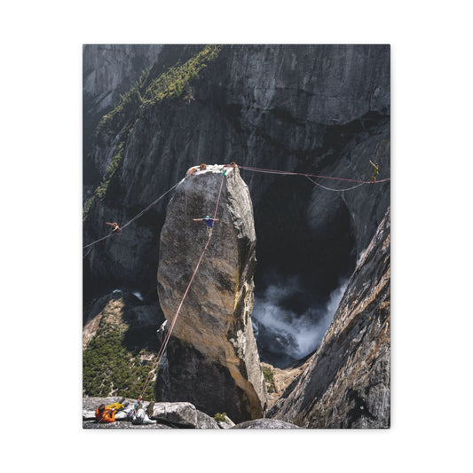 Stretched Canvas Print Featuring Majestic Rock Climb, Wall Art, Adventure Decor, Outdoor Enthusiast Gift, Home & Office Decor, Nature [...]