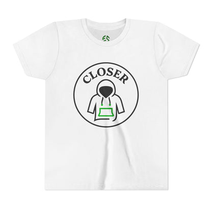 Youth Short Sleeve Tee - "Closer" Graphic, Cute Kids Shirt, Perfect for Playdates, Birthdays, Summer Vibes, Unique Gift - Full Scope Survival 