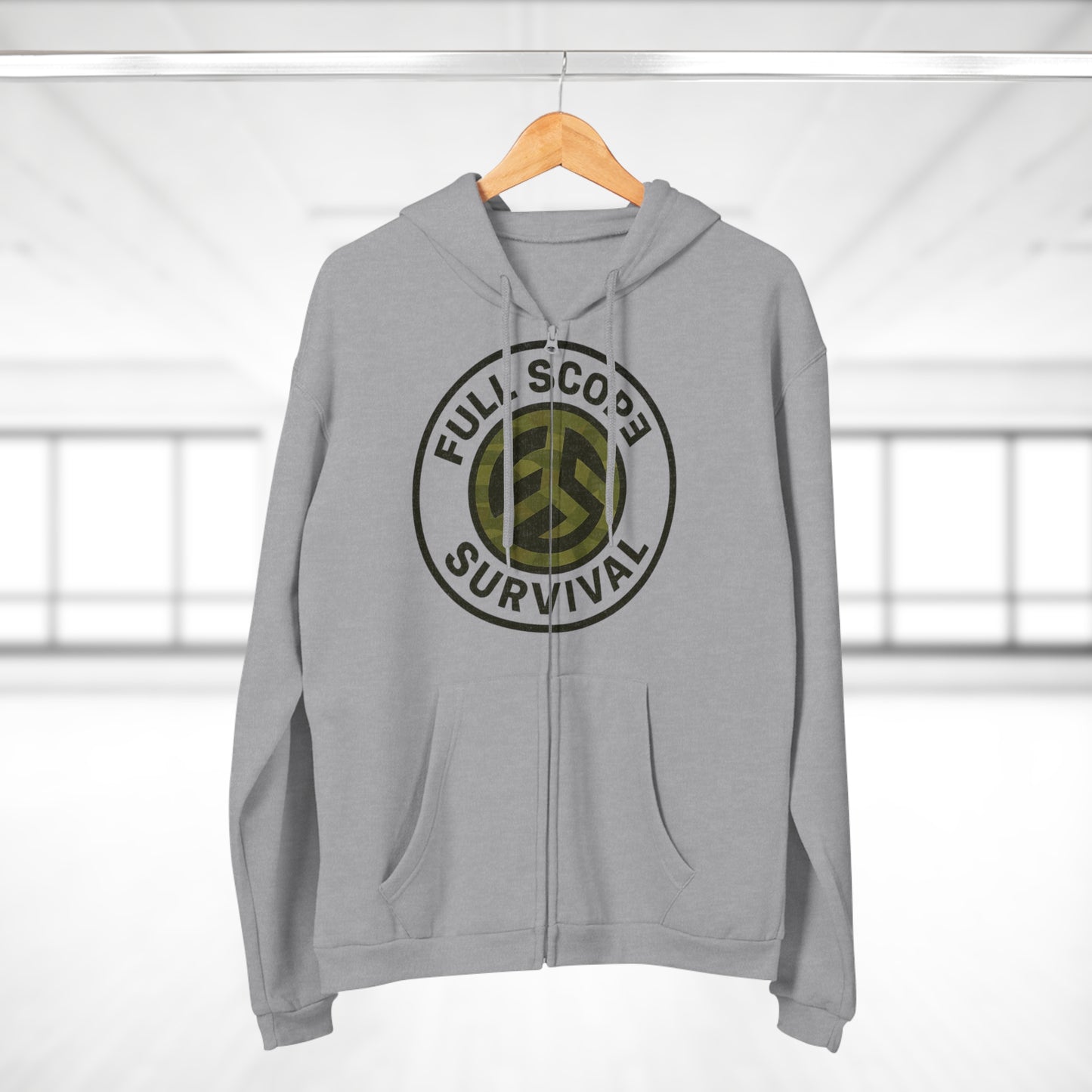 Adult - Unisex - Hooded - Zip - Sweatshirt