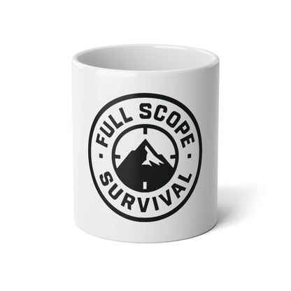 Adventure-Themed Jumbo Mug, Survival Coffee Cup - Full Scope Survival 