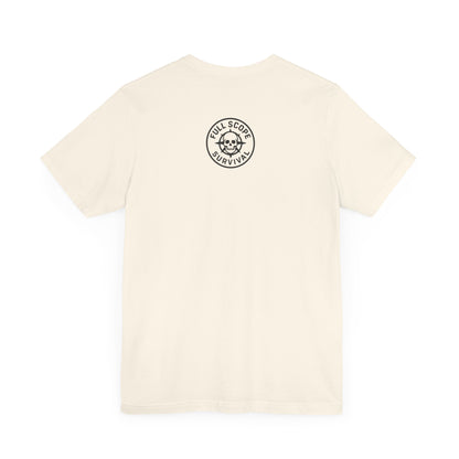 Soft Cotton Short Sleeve Tee with Ribbed Knit Collar - Full Scope Survival 