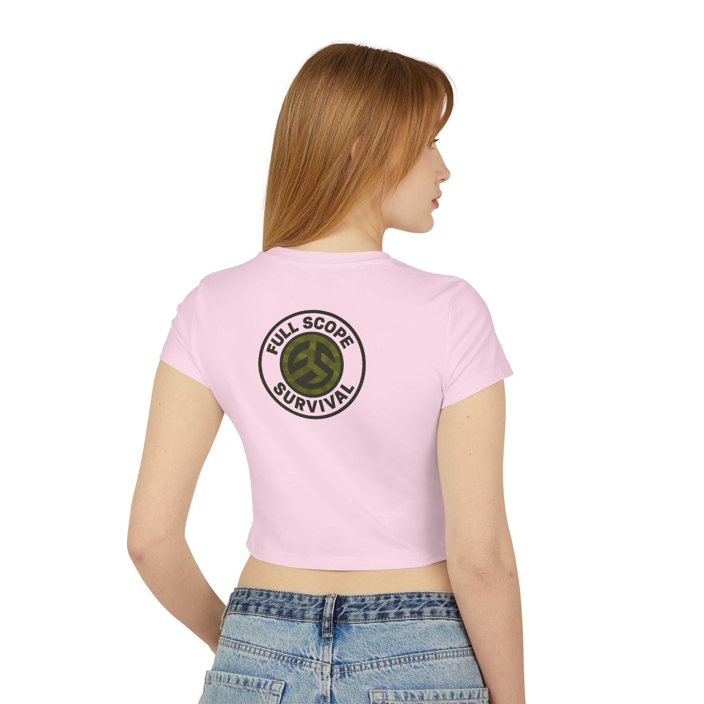 Women's Tough as Nails Women's Crop-Top Tee, Cute Camouflage Skull Shirt, Survival Apparel, Edgy Graphic Tee, Gift for Her, Casual Summer Top