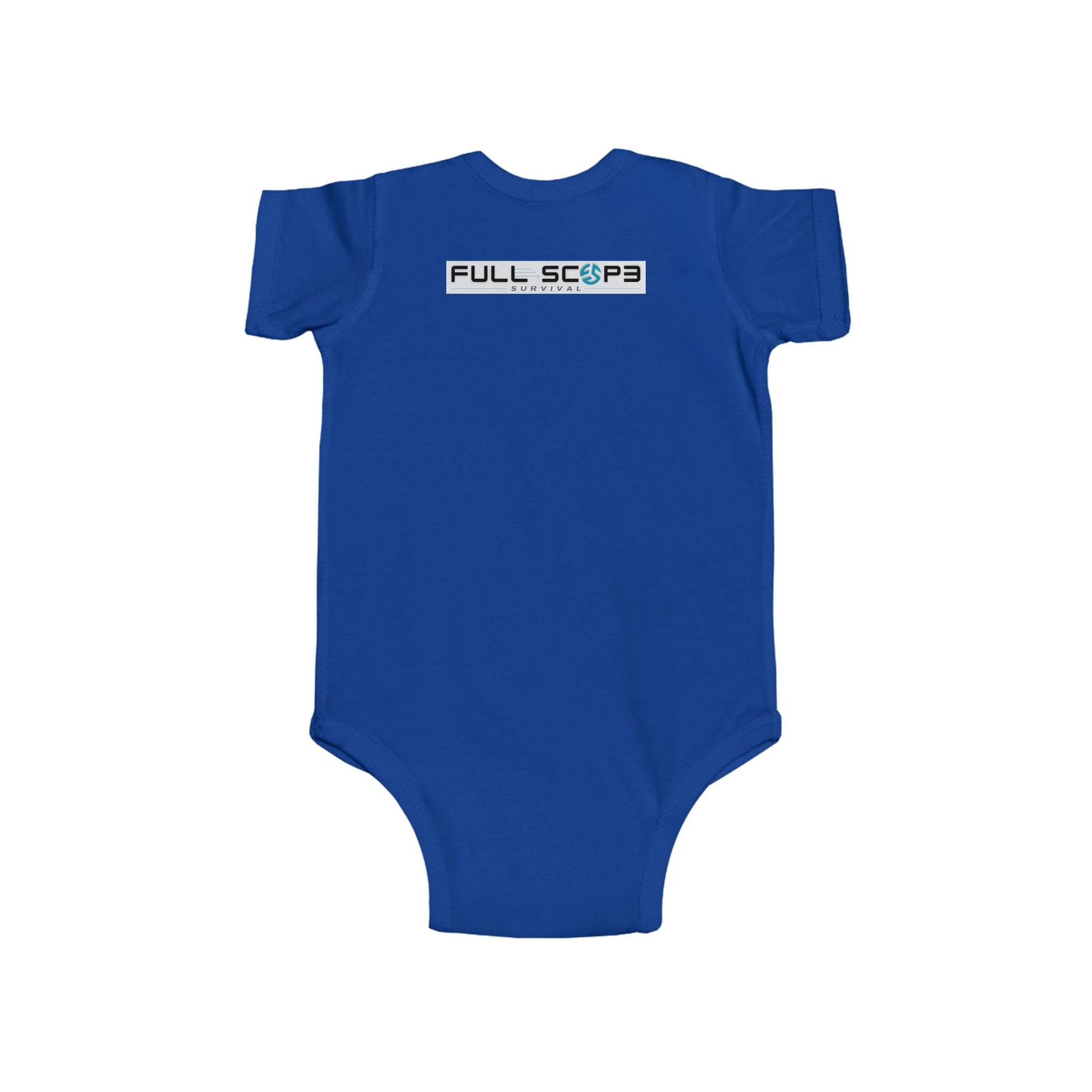 Baby Bodysuit Organic Cotton Soft Ribbed Knit Binding Snaps at Closure - Full Scope Survival 