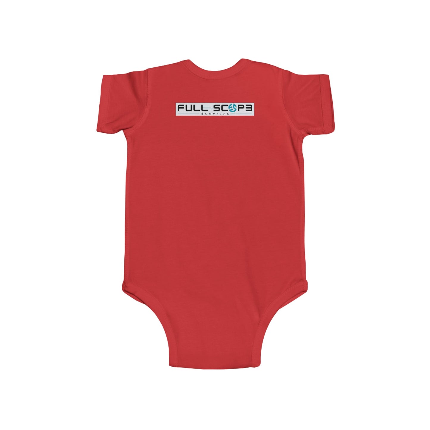 Baby Bodysuit Organic Cotton Soft Ribbed Knit Binding Snaps at Closure - Full Scope Survival 