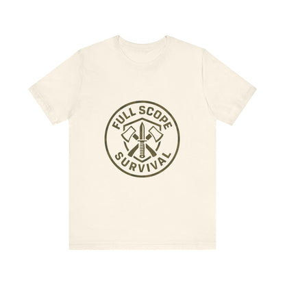 Soft Cotton Short Sleeve Tee with Ribbed Knit Collar