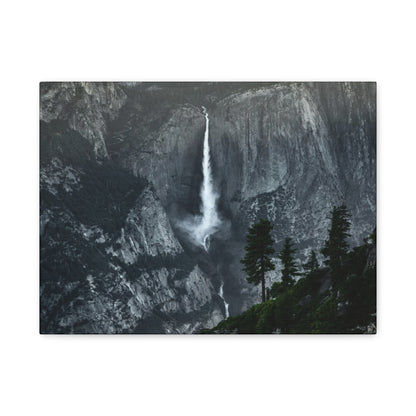 Canvas Print - Majestic Waterfall  Mountain View