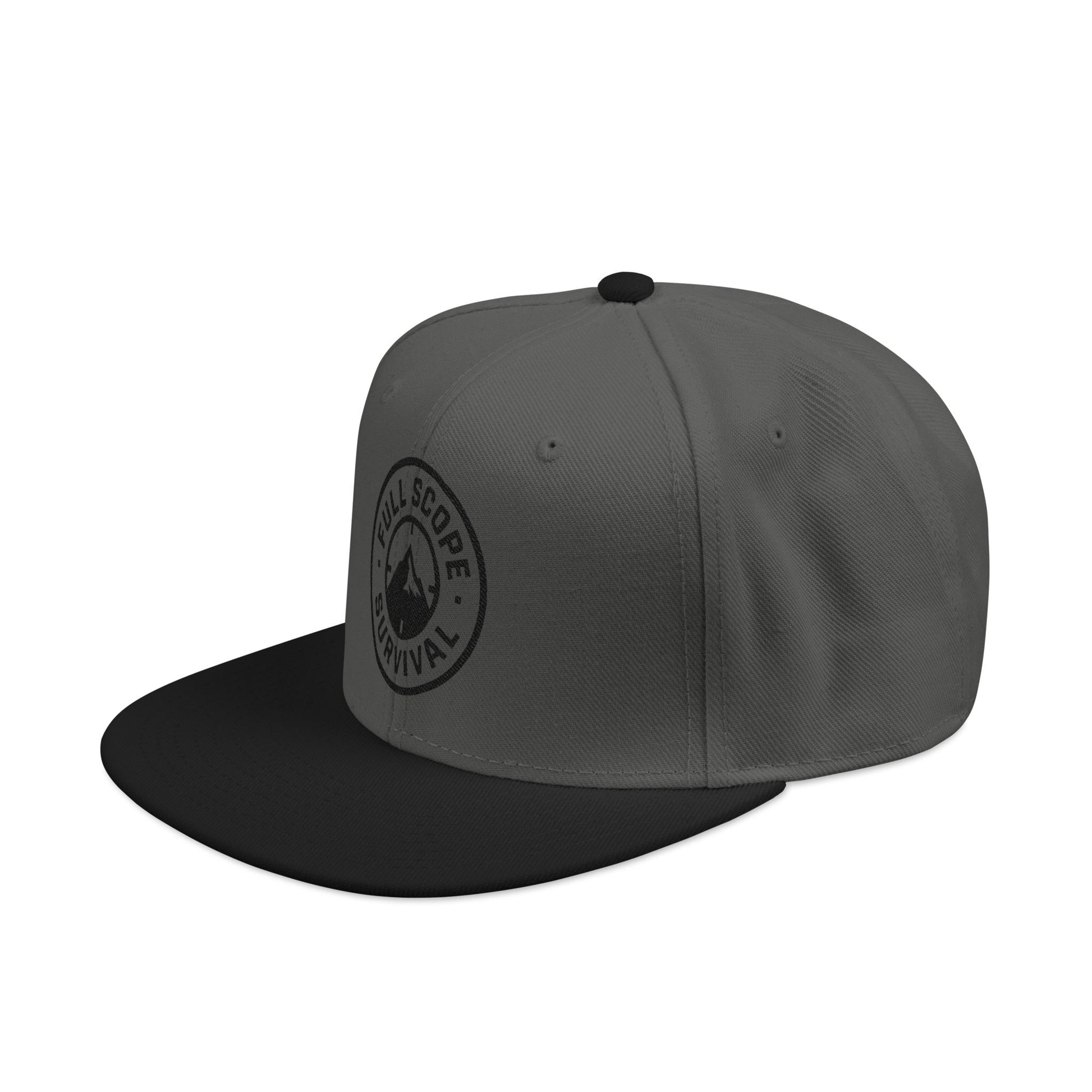 Adventure-Ready Snapback Cap, Camping Hat, Embroidered Outdoor Baseball Cap, Unisex Snapback for Hiking, Gift for Adventurers - Full Scope Survival 