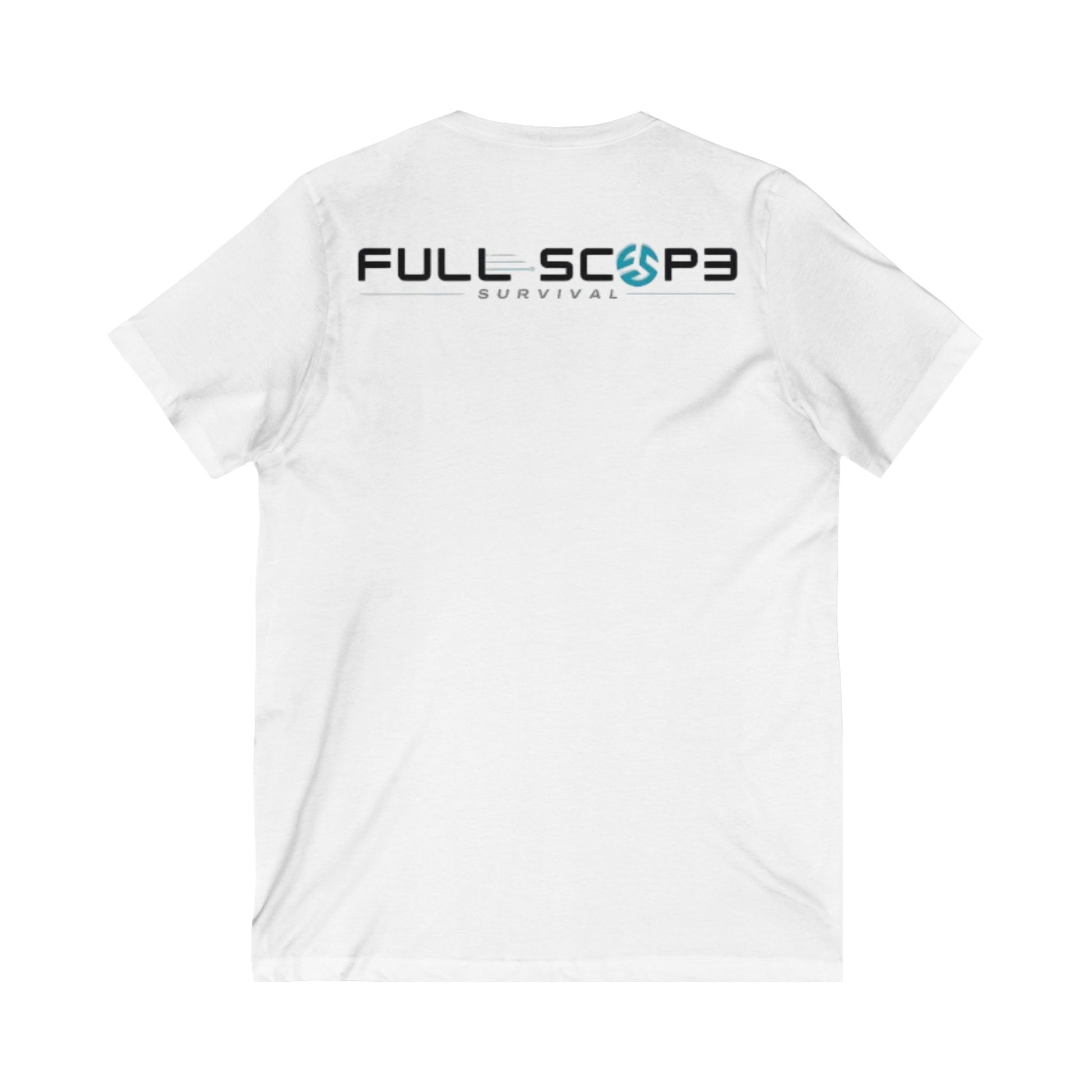 Survival-Themed V-Neck Tee | Adventure Shirt, Gift for Outdoor Lovers, Casual Wear, Survival Enthusiasts, Perfect for Gifts - Full Scope Survival 