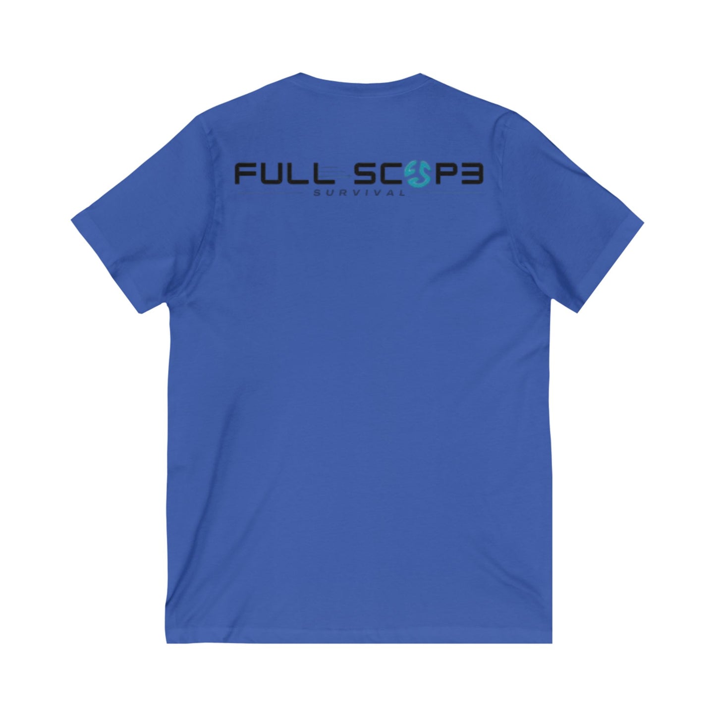 Survival-Themed V-Neck Tee | Adventure Shirt, Gift for Outdoor Lovers, Casual Wear, Survival Enthusiasts, Perfect for Gifts - Full Scope Survival 