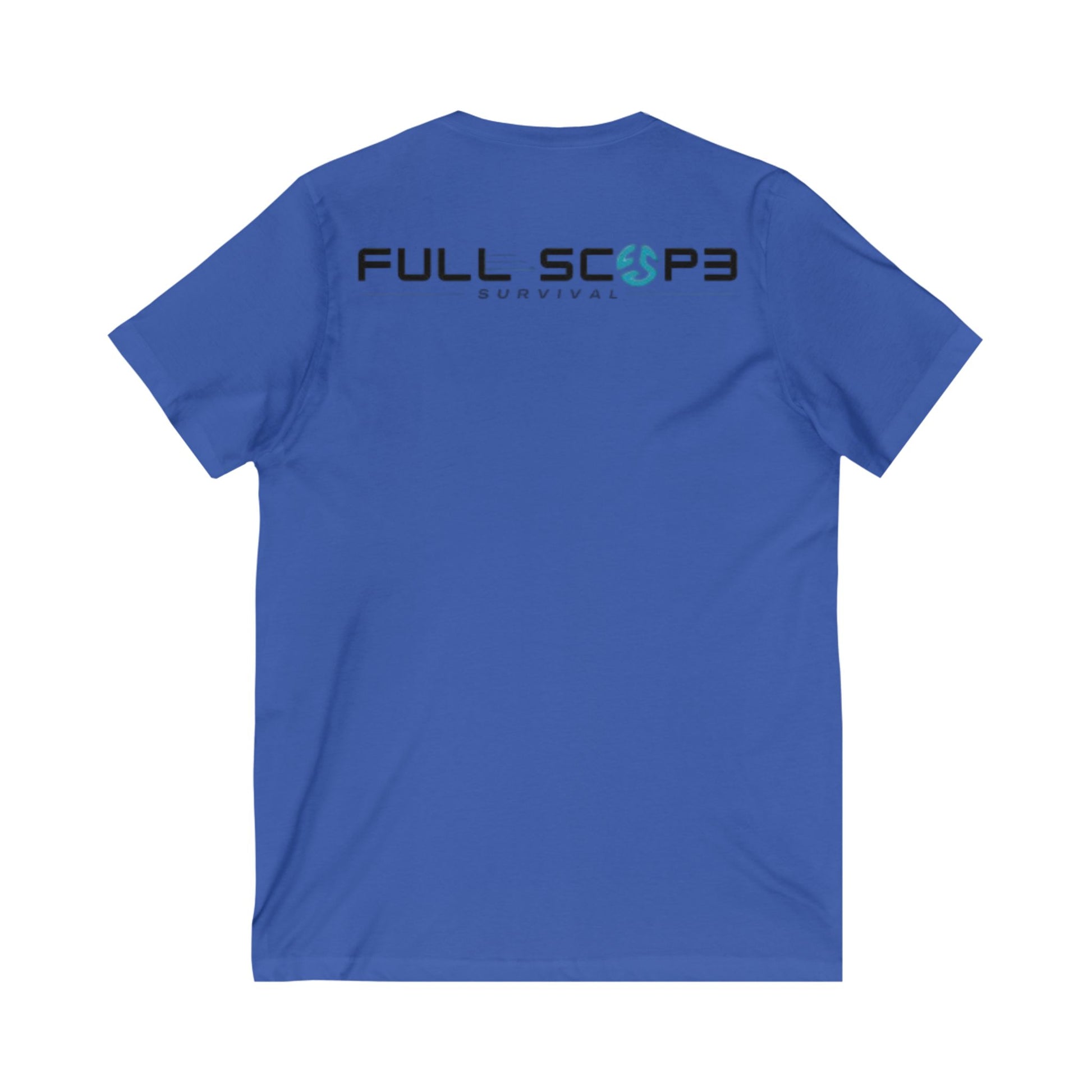 Survival-Themed V-Neck Tee | Adventure Shirt, Gift for Outdoor Lovers, Casual Wear, Survival Enthusiasts, Perfect for Gifts - Full Scope Survival 