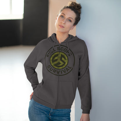 Adult - Unisex - Hooded - Zip - Sweatshirt