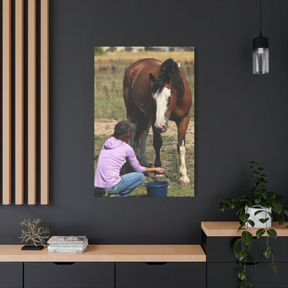 Equestrian Canvas Print, Horse Art, Farm Decor, Animal Lover Gift, Wall Art, Gift for Horse Owners