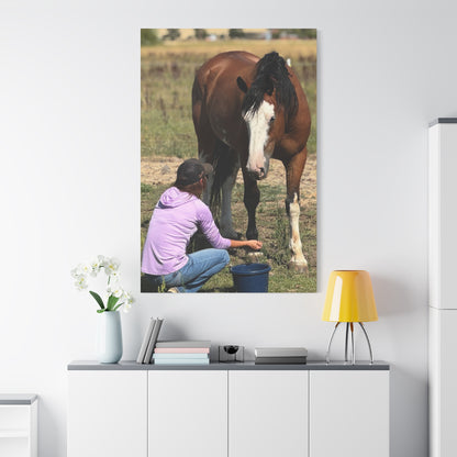Equestrian Canvas Print, Horse Art, Farm Decor, Animal Lover Gift, Wall Art, Gift for Horse Owners - Full Scope Survival 